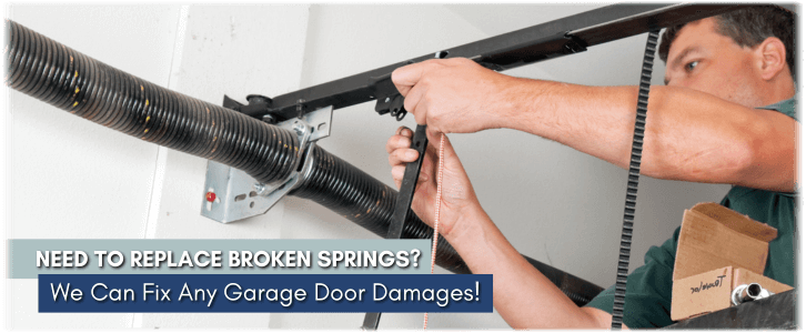 Broken Garage Door Spring Kenner LA